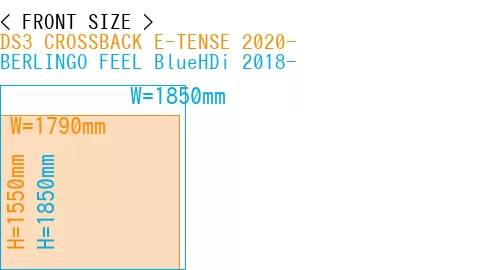 #DS3 CROSSBACK E-TENSE 2020- + BERLINGO FEEL BlueHDi 2018-